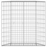 Podniesiona rabata gabionowa, trapezowa, stal, 100x20x100 cm