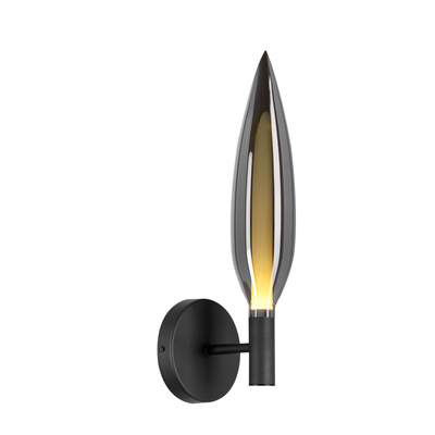 Kinkiet Nordic szklany szary dymiony 1x5W G9 do salonu
