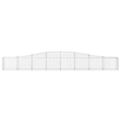 Kosze gabionowe, 20 szt, 400x30x40/60 cm, galwanizowane żelazo