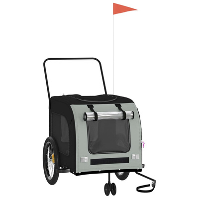 Przyczepka rowerowa dla zwierząt, tkanina Oxford i żelazo