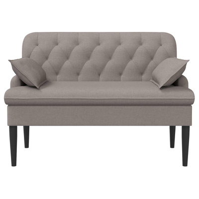 Sofa dwuosobowa z guzikowym pikowaniem Ciemnoszary tkanina
