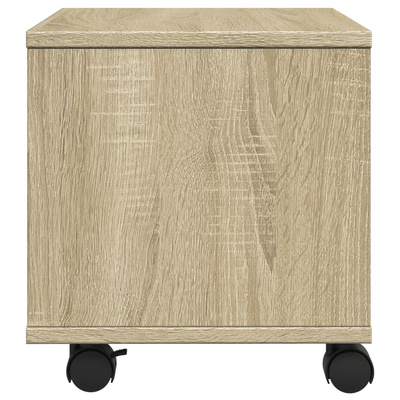 Stojak pod drukarkę, z kółkami, dąb sonoma, 41x32x34,5 cm