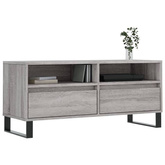 vidaXL Szafka pod TV, szary dąb sonoma, 100x34,5x44,5 cm