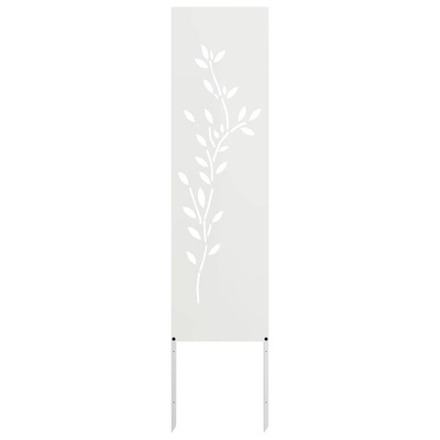 Ekran zapewniający prywatność w ogrodzie Biały 32 x 140 cm