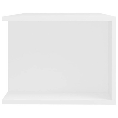 vidaXL Szafka pod TV z oświetleniem LED, biała, 90x39x30 cm