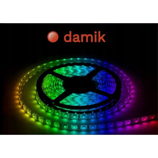 Cyfrowa taśma LED RGB SPI 5050 24V 60 LED-m 12W-m IP20 5m