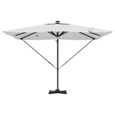 Parasol Roma Beżowy 286 x 284 x 270 cm Aluminium i Poliester