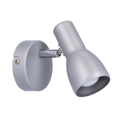 Lampa ścienna Candellux kinkiet Picardo 91-43917  E14 szary srebrny