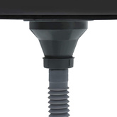 Ręcznie robiony zlewozmywak, czarny, stal nierdzewna