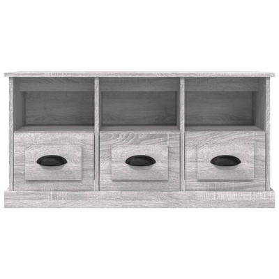 vidaXL Szafka pod TV, szary dąb sonoma, 100x35x50 cm
