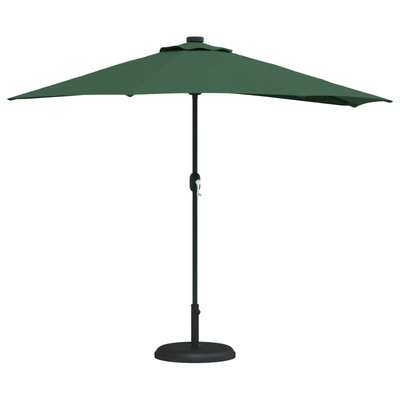 Parasolka ogrodowa Zielony 294 x 150 x 224 cm Poliester i Stal
