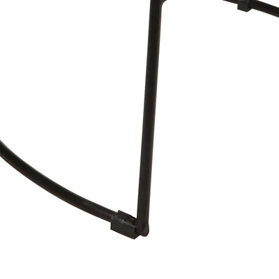 Hokery barowe 2 szt. Czarny 49x43x88 cm Drewno lite Mango