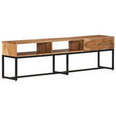 vidaXL Szafka pod TV, 160x30x45 cm, lite drewno akacjowe