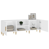 vidaXL Szafka pod TV, biała, 150x30x50 cm, materiał drewnopochodny wariant 5