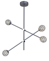 lampa sufitowa wisząca candellux apeti paksos g9 led szary