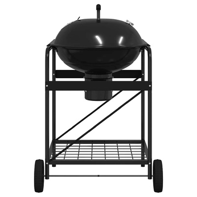 Grill na świeżym powietrzu Czarny 91 x 71 x 107 cm Metal