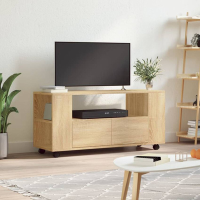 vidaXL Szafka pod TV, dąb sonoma, 102x34,5x43, materiał drewnopochodny