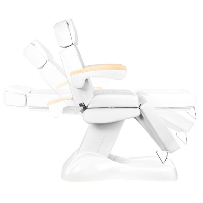 Fotel kosmetyczny elektr. Lux biały 100708