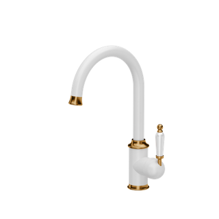 RACHEL SteelQ snow white mat/Nano PVD miedź