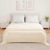 Koce narzutowe 6 pcs Kremowy 350 x 270 cm Polar
