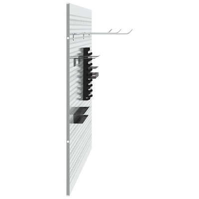 Panel Narzędziowy 2 szt. Szary 100 x 1 x 60 cm Stal
