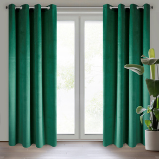 Zasłona Pierre ciemnozielona 140x250