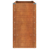 Podwyższona donica, rdzawa, 100x40x77 cm, stal kortenowska