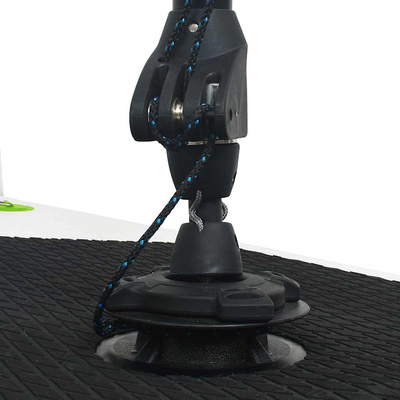 Nadmuchiwana deska SUP z żaglem i akcesoriami, zielono-biała