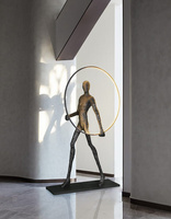 Lampa podłogowa HUMAN ROUND włókno szklane ADANI AD128