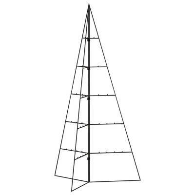 vidaXL Metalowa choinka świąteczna, do ozdobienia, czarna, 100 cm