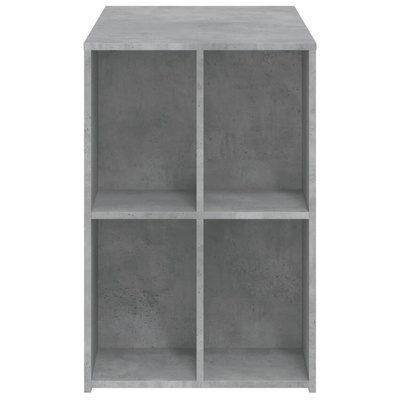 vidaXL Biurko, szarość betonu, 102x50x75 cm, materiał drewnopochodny
