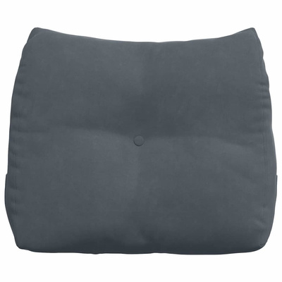 Poduszka na plecy Ciemnoszary 60 x 24 x 50 cm Aksamit