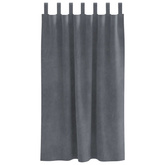 Zasłony zaciemniające 2 pcs Jasnoszary 140 x 175 cm Aksamit