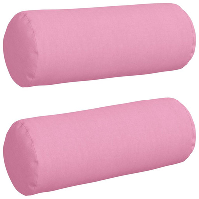 Poduszki Wałkowe 2 pcs Różowy ? 25 x 70 cm tkanina