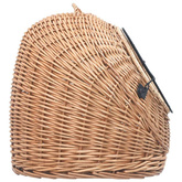 vidaXL Transporter dla kota, 60x45x45 cm, naturalna wiklina