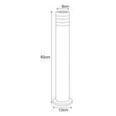 Lampa ogrodowa stojąca K-8206 z serii SOLIN