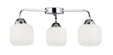 CROMADO lampa sufitowa chromowy 3x60W E27 klosz biały