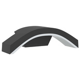 Kinkiety zewnętrzne LED, 2 szt., czarne, odlewane aluminium