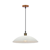 Dexter 2 Lampa Wisząca Miedziany 1X60W E27 Klosz Biały