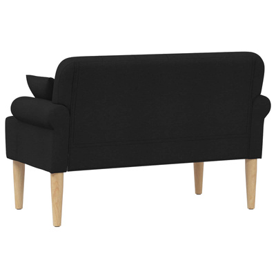 Sofa dwuosobowa z guzikowym pikowaniem Czarny 120 x 65 x 79 cm