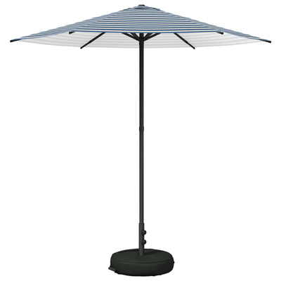 Parasol ogrodowy z podstawą 230 x 230 cm Poliester Prostokątny