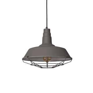 Lampa Wisząca Retro Loft Szara 36cm E27 Abruzzo Patrone