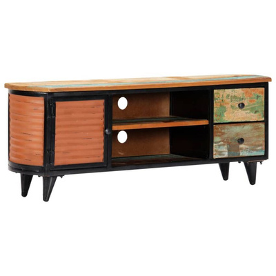 vidaXL Szafka pod TV, 120 x 30 x 45 cm, lite drewno odzyskane