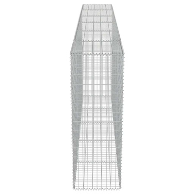 Ściana gabionowa z pokrywami, galwanizowana stal, 300x50x150 cm