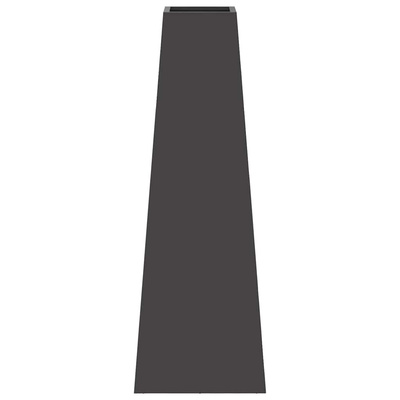 Kominek Czarny 50 x 35 x 100 cm Stal