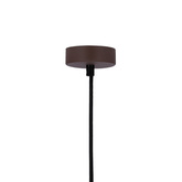 Lampa wisząca brązowa metal / drewno E27 Flen Ledea 50101261