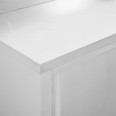 Stoły robocze, przesuwne drzwi 2 szt., 240x50x(95-97) cm, stal