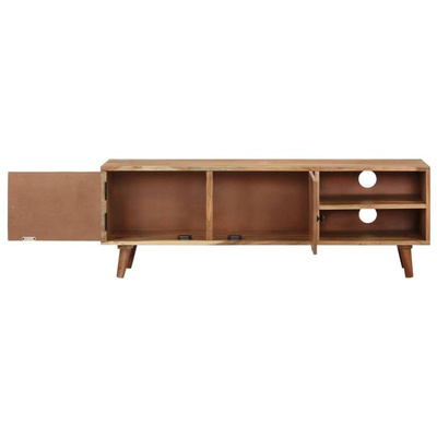 vidaXL Szafka pod TV, 115x30x39 cm, lite drewno akacjowe