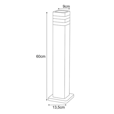 Lampa ogrodowa stojąca K-8208 z serii TAMIZA