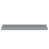 vidaXL Półki ścienne na zdjęcia, 2 szt., szare, 40x9x3 cm, MDF